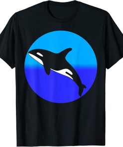 Orca Killer Whale Retro Vintage Graphic Design T-Shirt