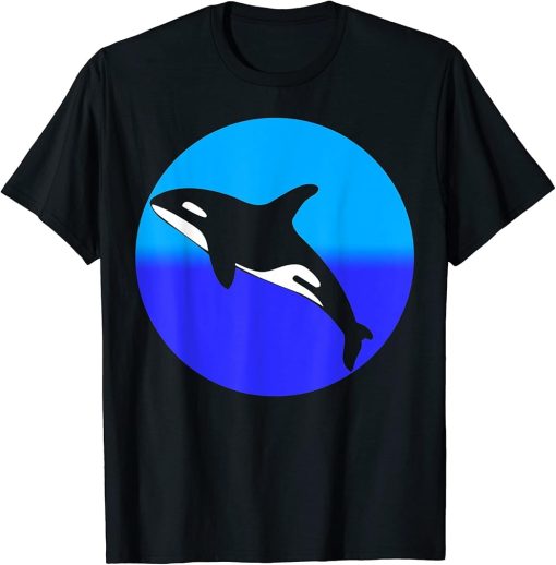 Orca Killer Whale Retro Vintage Graphic Design T-Shirt