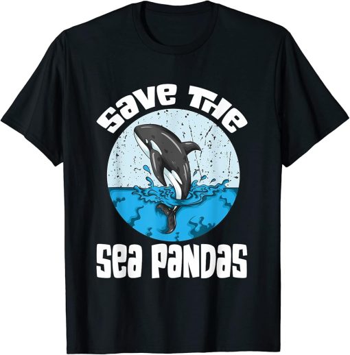 Wal Wale Orcas Walschützer Wal Fan Save the Sea Pandas Orca T-Shirt