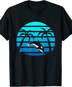 Tropical Ocean Animal Sea Creatures Summer Sword Whale T-Shirt