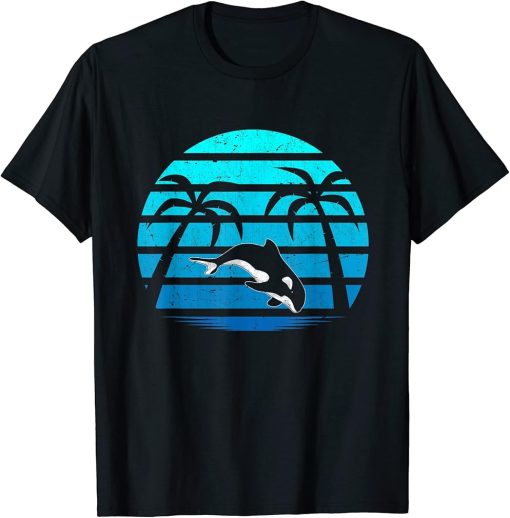 Tropical Ocean Animal Sea Creatures Summer Sword Whale T-Shirt