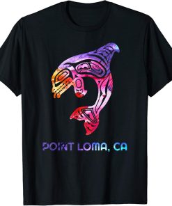 Point Loma California Orca Killer Whale Native American T-Shirt