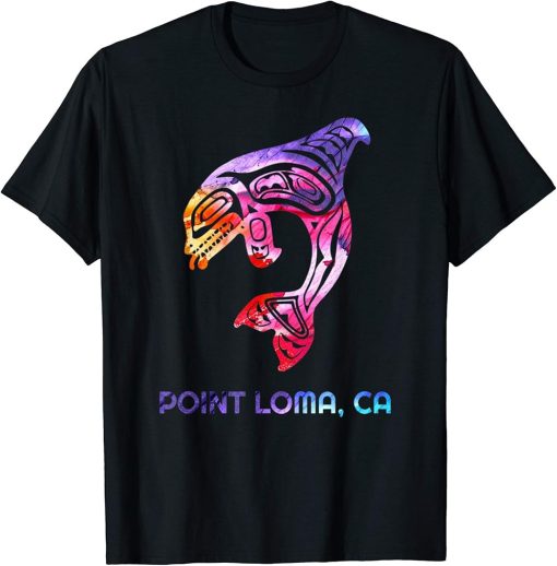 Point Loma California Orca Killer Whale Native American T-Shirt