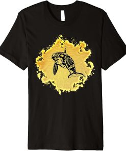 Orca Motif Whale Predator Animals Design Orcas Premium T-Shirt